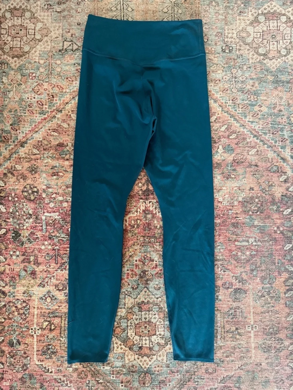 NIKE One Lux Dri-Fit 7/8 Mid-rise Training Tights in Teal Size Small